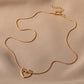 Collier en Cœur Creux pour Femmes - Élégant et Raffiné, Parfait pour Toutes les Occasions