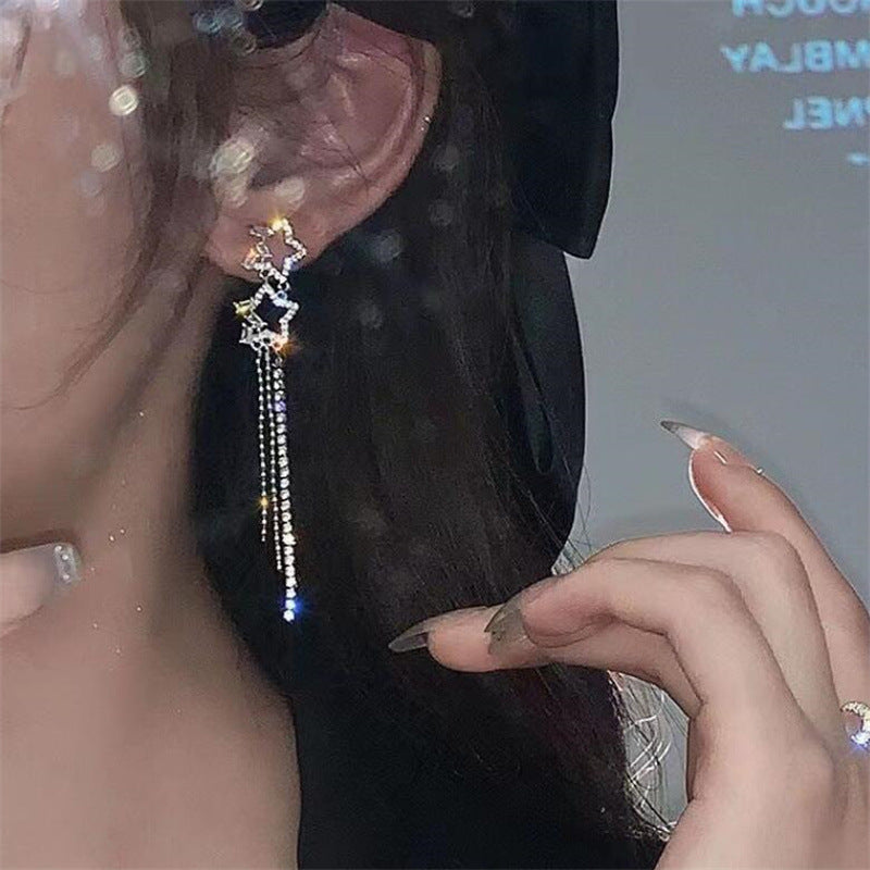 🌟 Élégantes Boucles d'Oreilles Goutte d'Eau - Franges Raffinées, Charme Quotidien et Style Intemporel !