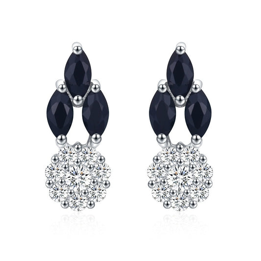 ✨ Boucles d'Oreilles Rondes en Zircon - Plaqué Cuivre, Éclat Éblouissant, Style Chic et Élégant