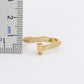 Image du produit Bague à Ongle Personnalisée | Bague Géométrique Ajustable avec Faux Gemmes/ Pierres Semi-Précieuses