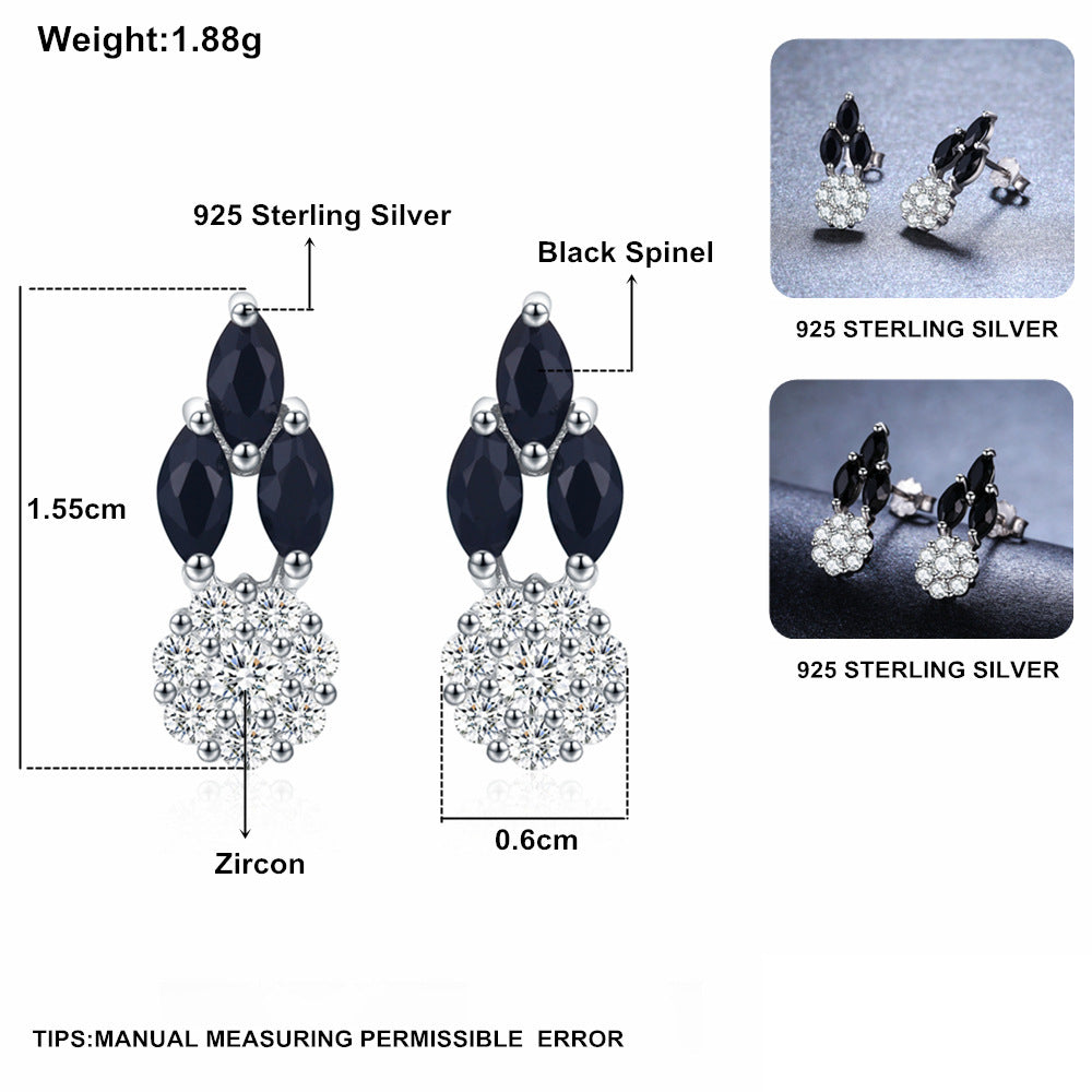 ✨ Boucles d'Oreilles Rondes en Zircon - Plaqué Cuivre, Éclat Éblouissant, Style Chic et Élégant
