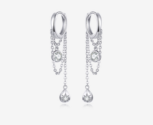 ✨ Boucles d'Oreilles Élégantes en Argent S925 - Plaquées Platine, Anti-Allergiques, Confort Inégalé pour Femmes