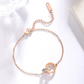 ✨ Bracelet Élégant en Acier Titane - Design Raffiné avec Diamants et Zircon, Résistant pour Toutes Occasions