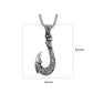 🌟 Pendentif Fish Hook Vintage - Design Élégant en Acier Inoxydable, Résistant et Unique pour un Style Authentique