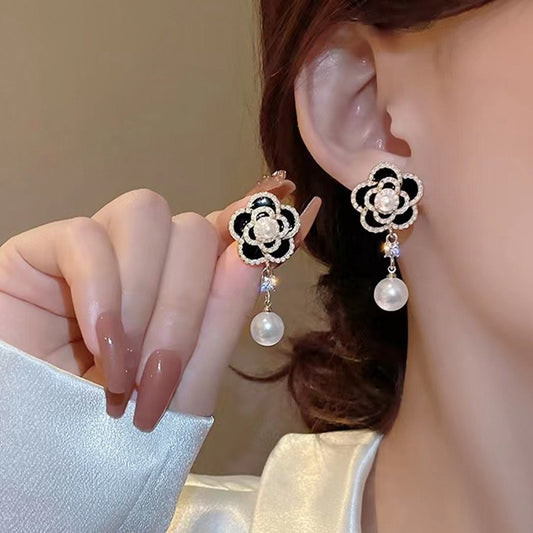✨ Boucles d'Oreilles Vintage Élégantes - Perles Raffinées, Charme Intemporel pour Sublimer Votre Style