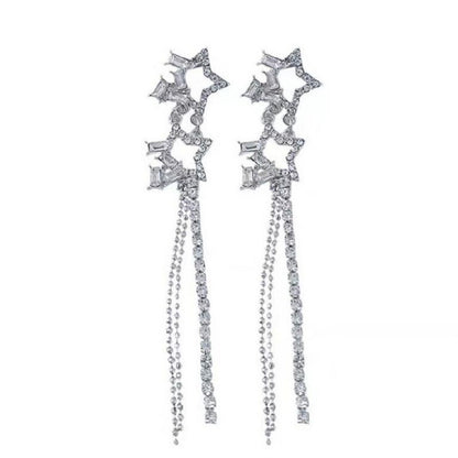 🌟 Élégantes Boucles d'Oreilles Goutte d'Eau - Franges Raffinées, Charme Quotidien et Style Intemporel !