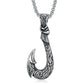 🌟 Pendentif Fish Hook Vintage - Design Élégant en Acier Inoxydable, Résistant et Unique pour un Style Authentique