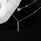 🌟 Collier Élégant Double Chaîne en Argent 925 - Pendentif Rond Zircon Raffiné, Parfait pour un Look Chic et Tendance
