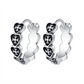 🌟 Boucles d'oreilles en argent sterling S925 - Croix rétro, Élégance intemporelle, Design Unique et Raffiné
