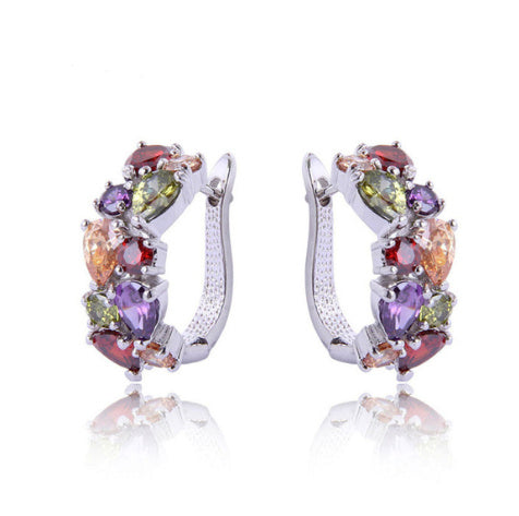 🌟 Clips d'Oreilles Élégants pour Femme - Zircon de Haute Qualité, Style Raffiné à Petit Prix
