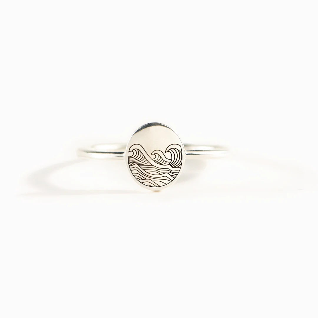 Image du produit Bague Vague de Mer S925 en Argent Pur – Élégance Minimaliste 🌊💍