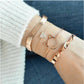 ✨ Chic Ensemble Bracelets Géométriques Femme - Ajustables, Style Moderne Doré & Argenté pour un Look Sophistiqué