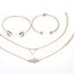✨ Chic Ensemble Bracelets Géométriques Femme - Ajustables, Style Moderne Doré & Argenté pour un Look Sophistiqué