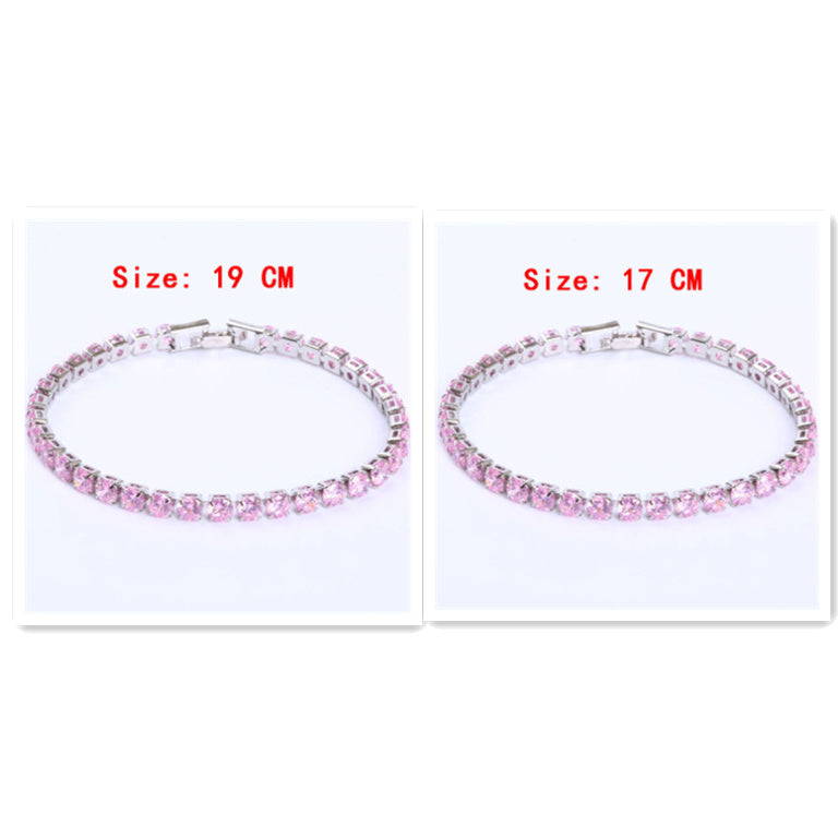 Bracelet Tennis Chic et Éclatant - Zirconia Cubique Précieux, Style Intemporel pour Hommes et Femmes