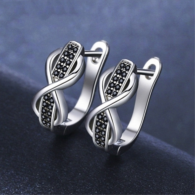 ✨ Boucles d'Oreilles Rondes en Cuivre - Zircon Éclatant, Élégance Moderne, Confort Inégalé 🌟