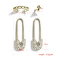 Image du produit Alloy pin rhinestone stud earrings