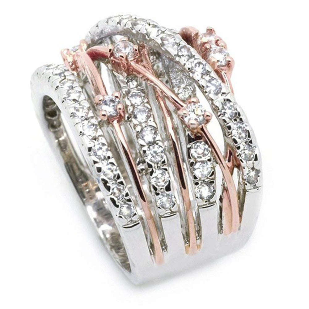 Image du produit Bague Croix Bicolore – Élégance et Style Intemporel ✨