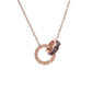 Collier Élégant Femme en Acier Titane - Pendentif Chiffres Romains, Diamants Brillants pour un Style Raffiné