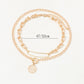 🌟 Collier Double Chaîne Métallique Élégant - Style Rétro Chic, Qualité Premium, Idéal pour Sublimer Votre Look