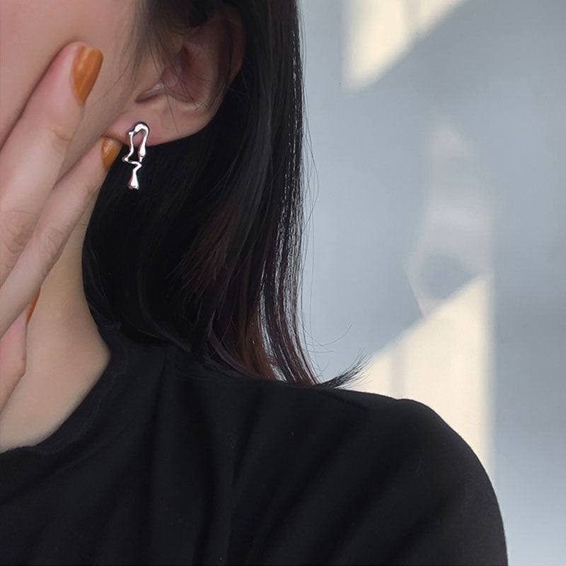 Image du produit Asymmetric Lava Special Interest Light Luxury Personalized Earrings