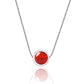 Élégant Collier Quartz Fraise Argent 925 - Bijou Intemporel, Raffiné et Premium pour Sublimer Votre Style