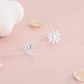 Boucles d'Oreilles en Argent S925 - Design Marguerites Éclatantes, Élégance Unique pour un Style Quotidien Chic