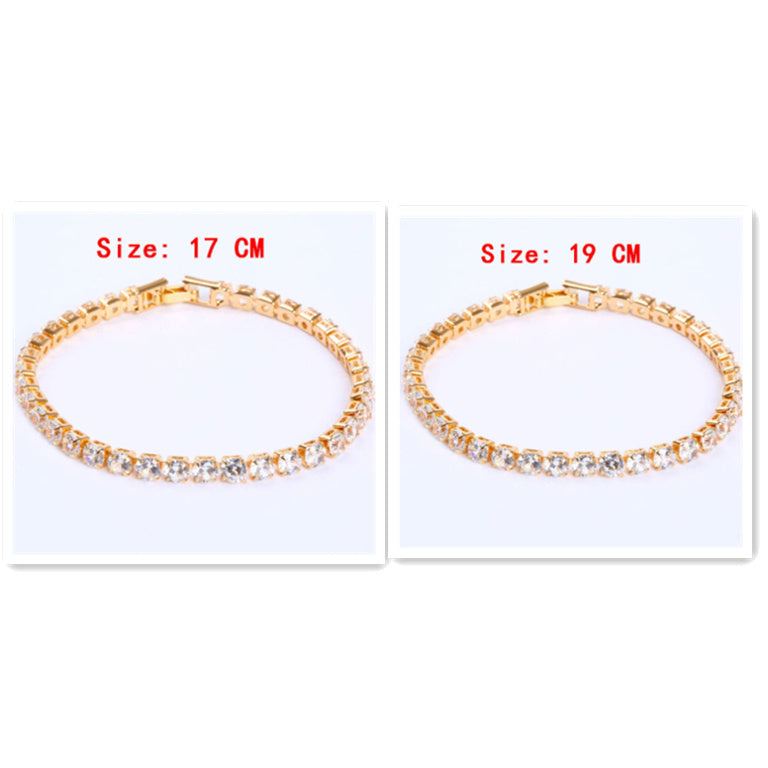 Bracelet Tennis Chic et Éclatant - Zirconia Cubique Précieux, Style Intemporel pour Hommes et Femmes