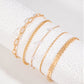 🌸 Élégant Bracelet de Cheville Multi-Couches en Perles - Lot de 5 Bijoux Idéal pour un Style Estival Tendances et Chic 💎