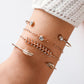 ✨ Chic Ensemble Bracelets Géométriques Femme - Ajustables, Style Moderne Doré & Argenté pour un Look Sophistiqué