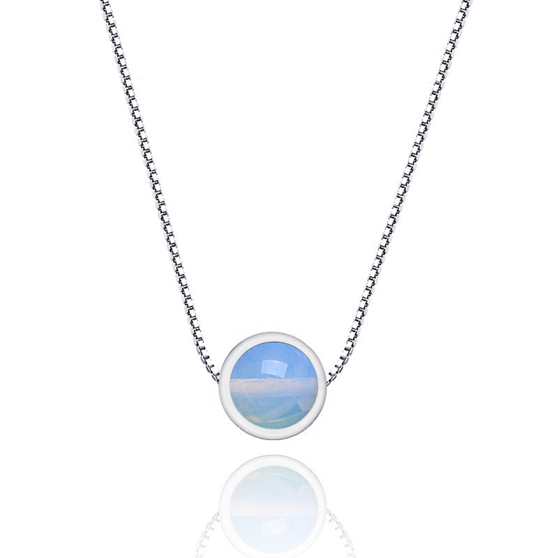 Élégant Collier Quartz Fraise Argent 925 - Bijou Intemporel, Raffiné et Premium pour Sublimer Votre Style