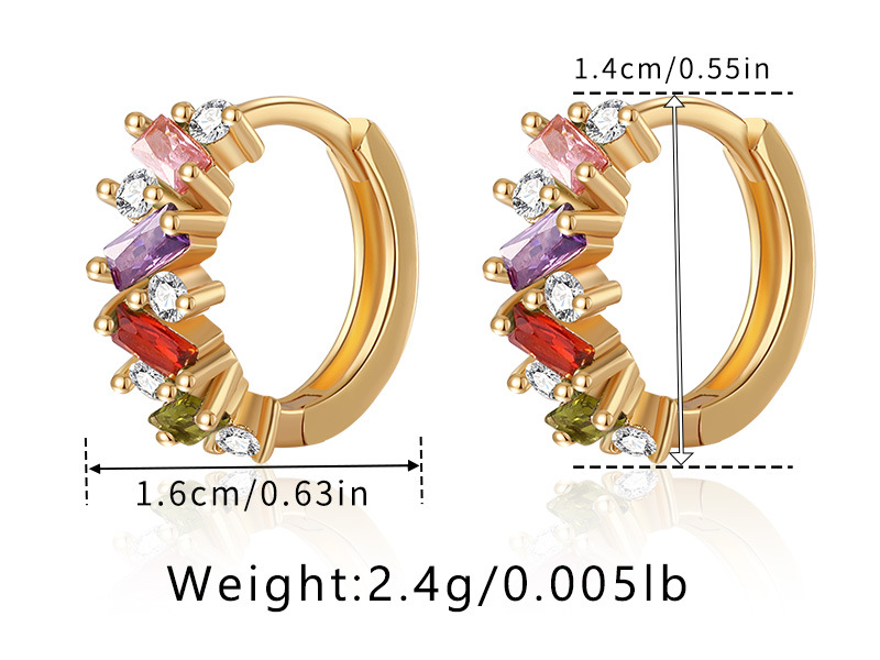 ✨ Élégants Clips d'Oreilles Émeraude - Zircon Brillant, Confort Sans Piercing, Accessoire Parfait pour un Style Chic