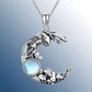 🌟 Élégant Collier Lune Bohème - Pendentif Rétro Unisexe, Design Unique et Qualité Premium, Idéal pour Offrir