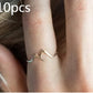 Image du produit Bague Créative en Cuivre – Design Montagne Unique pour Femme ⛰️✨