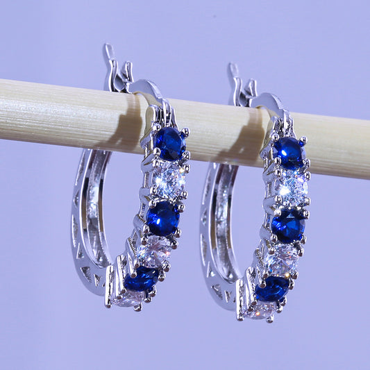 ✨ Boucles d'Oreilles en Zircon Coloré - Éclat Éblouissant, Élégance Intemporelle, Brillance Assurée 💎