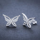 🌟 Boucles d'Oreilles Papillon en Zircon – Éclat Étincelant, Parfaites pour Sublimer Votre Élégance Naturelle 🦋✨