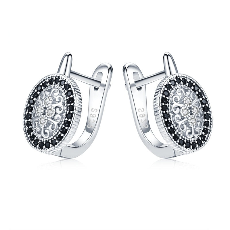 ✨ Boucles d'Oreilles Éblouissantes en Cuivre - Strass Scintillants, Élégance Intemporelle, Finition Premium 😊