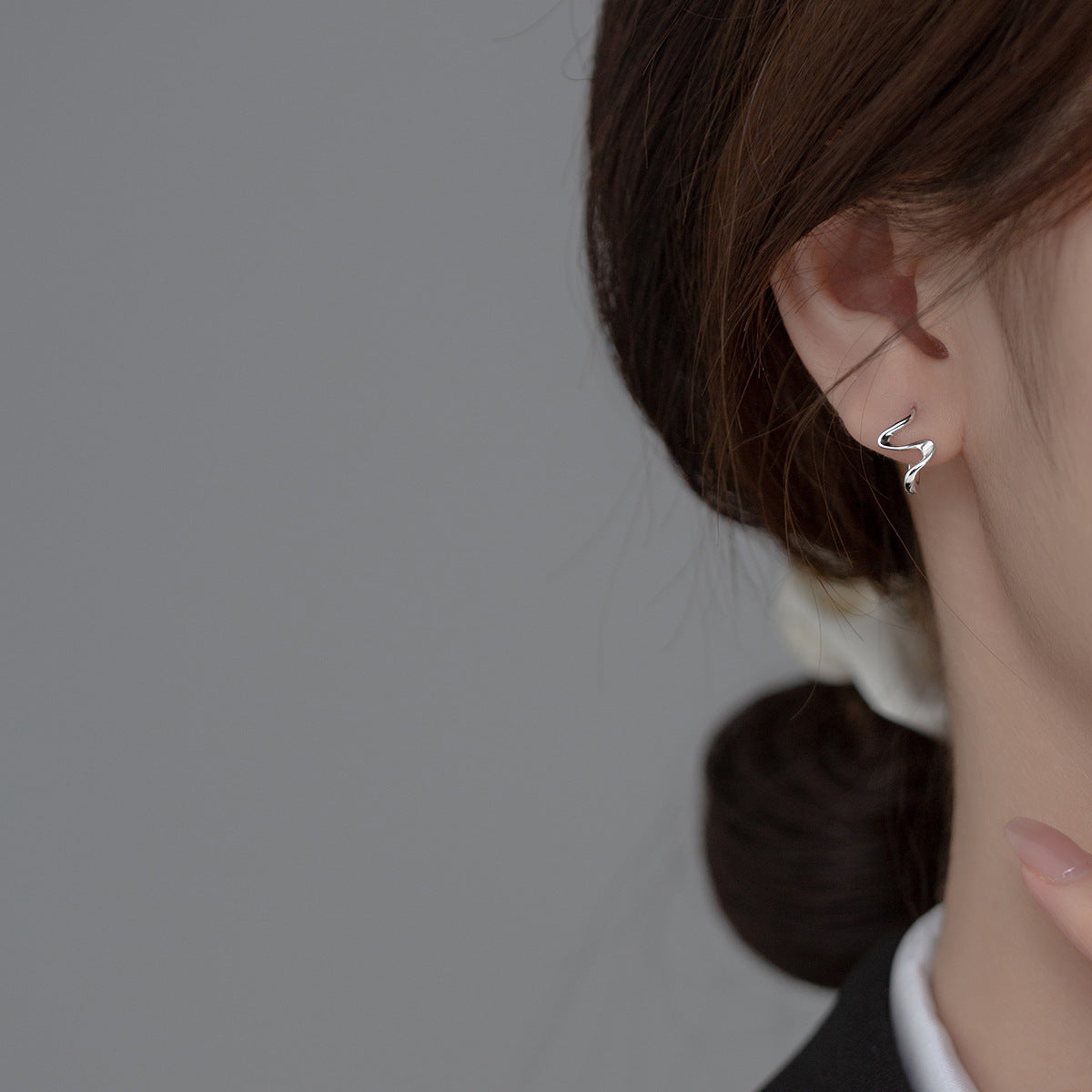 ✨ Boucles d'Oreilles Clip Argent S925 - Design Vague Élégant, Confort Optimal pour Sublimer Votre Style