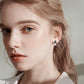 ✨ Boucles d'Oreilles Rondes en Zircon - Plaqué Cuivre, Éclat Éblouissant, Style Chic et Élégant