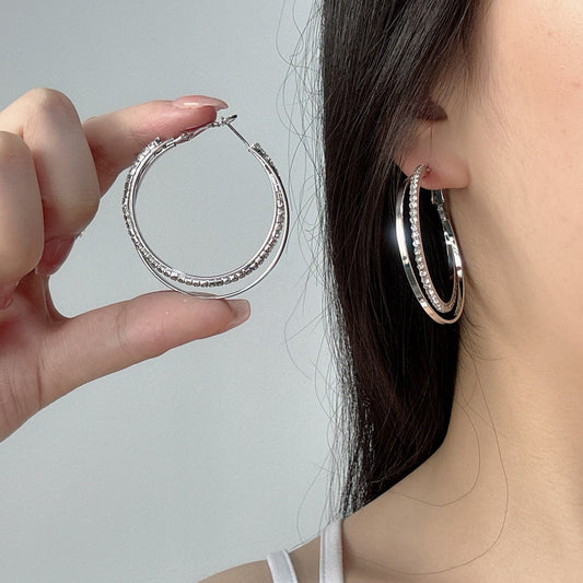 "✨ Ensemble Bijoux Élégant -  Boucles Chic, Design Inspiré de la Corée pour un Look Raffiné"