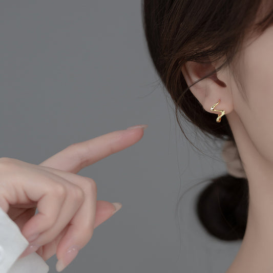 ✨ Boucles d'Oreilles Clip Argent S925 - Design Vague Élégant, Confort Optimal pour Sublimer Votre Style