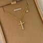 ✨ Collier Croix en Argent S925 - Élégance Simple, Style Tendance, Parfait pour Sublimer Votre Décolleté !