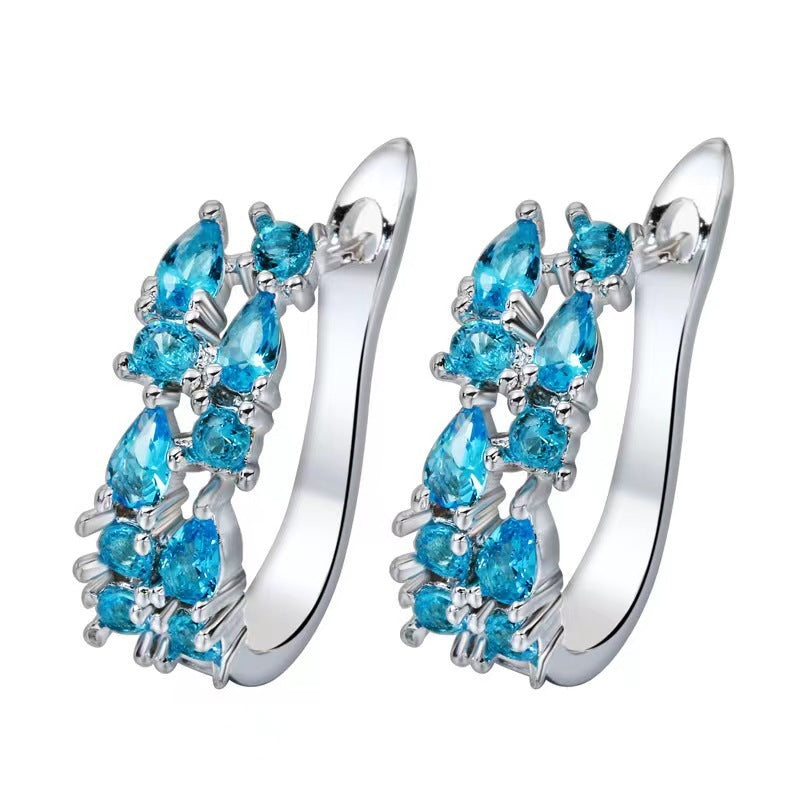 🌟 Clips d'Oreilles Élégants pour Femme - Zircon de Haute Qualité, Style Raffiné à Petit Prix