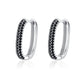 ✨ Boucles d'Oreilles en Zircon Noir - Artisanat Français, Design Élégant, Élégance Inégalée pour Sublimer Votre Look 🌟