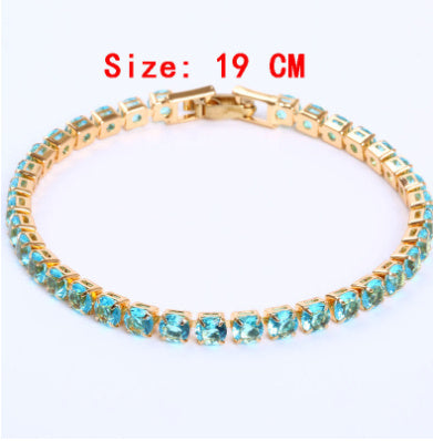 Bracelet Tennis Chic et Éclatant - Zirconia Cubique Précieux, Style Intemporel pour Hommes et Femmes