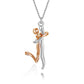 Pendentif Couple Humanoïde - Design Unique, Symbole d'Amour Éternel, Cadeau Parfait pour les Amoureux !