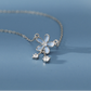 💎 Collier en Argent Pur S999 - Design Floral Élégant, Idéal pour l'Été et les Occasions Spéciales