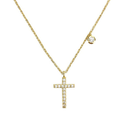 ✨ Collier Croix en Argent S925 - Élégance Simple, Style Tendance, Parfait pour Sublimer Votre Décolleté !