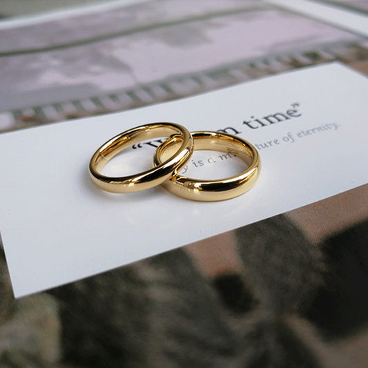 Image du produit Bague Circulaire Simple en Acier Tungstène – Élégance et Simplicité pour Couples 💍✨