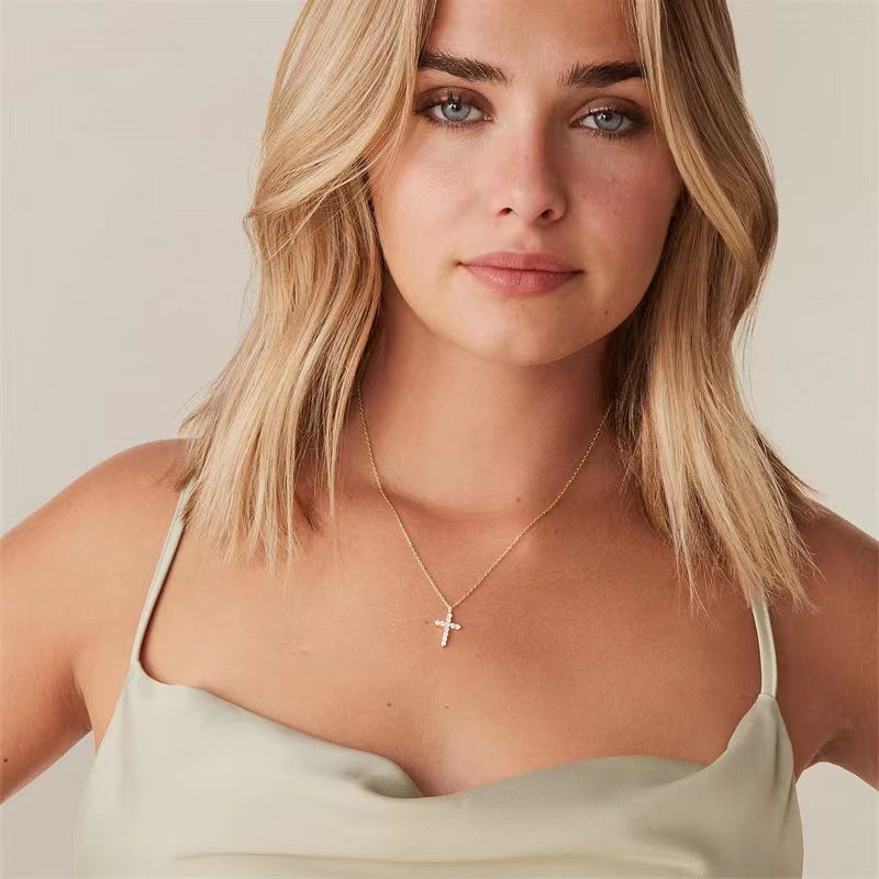 ✨ Collier Croix en Argent 925 - Chaîne en Or 14k, Élégance Intemporelle pour Toutes Occasions