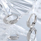 💎 Boucles d'Oreilles Élégantes en Argent S925 - Design Ovale Français, Zircon Étincelant, Chic et Raffiné